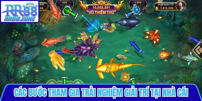 Các bước tham gia trải nghiệm giải trí tại nhà cái