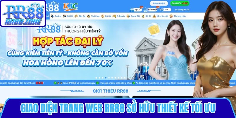 Giao diện web thiết kế tối ưu